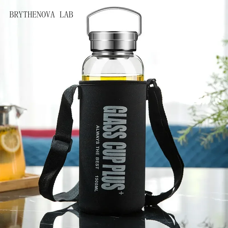 Outdoor Sport Glass Water Bottle - Bouteille d'eau en verre de 2